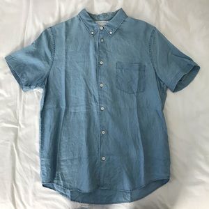 Men’s light denim short sleeve shirt - Everlane
